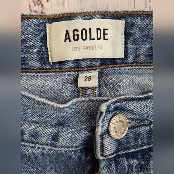 Agolde Ren Wide Leg Jeans in Disclosure Light Wash Relaxed Size 29 - Picture 7 of 10